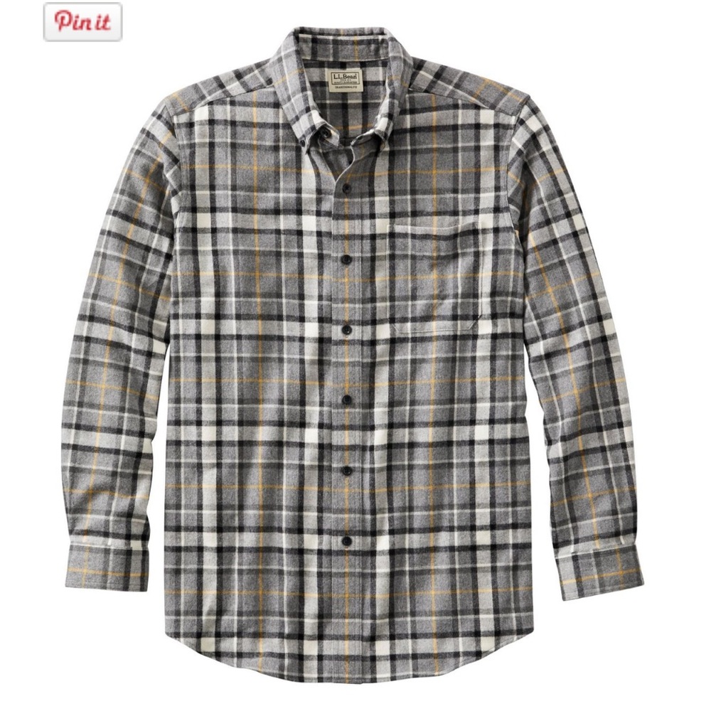 L.L. Bean Scotch Plaid Flannel shirt, Traditional Fit, men’s size medium